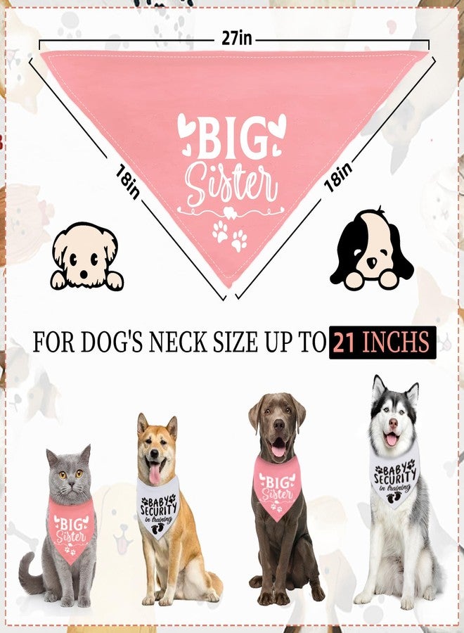 Bolake Dog Bandana Pregnancy Announcement Big Sister Doggy Bandana Baby Security in Training Printed Dog Bandanas Baby Announcement Puppy Scarf Pregnancy Pet Bandana for Dogs Pet Scarfs Accessories - Image 2